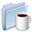 咖啡的文件夹标记 Coffee Folder Badged